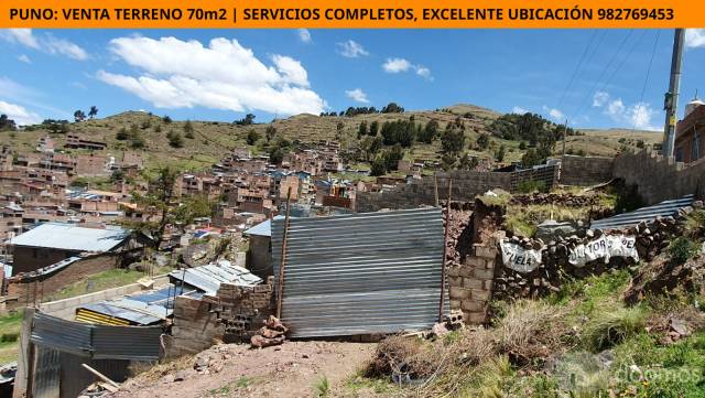 POR EMERGENCIA: Vendo Terreno 73M2 (5x13.5 m aprox) Puno