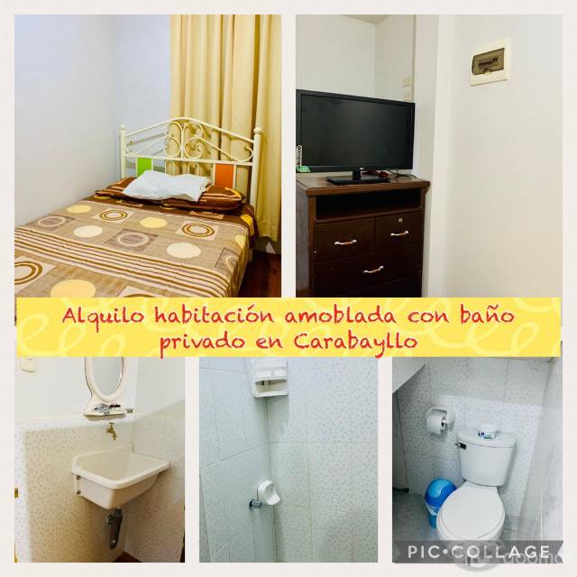 Alquilo Habitación Amoblada Con Baño Propio En Carabayllo