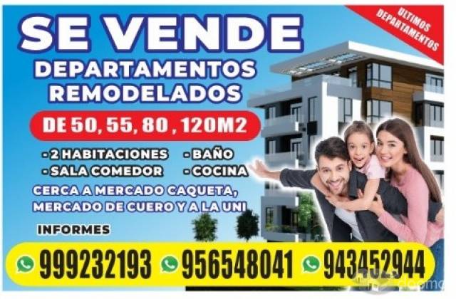 VENTA DEPARTAMENTO - AV. PROCERES – RIMAC - DESDE 55M2 – SALA/COMEDOR/2D