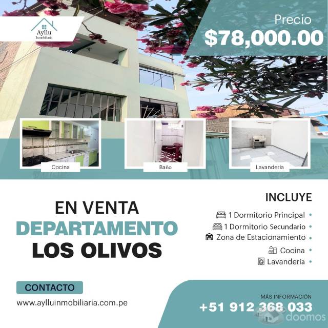 Departamento en Venta - Los Olivos