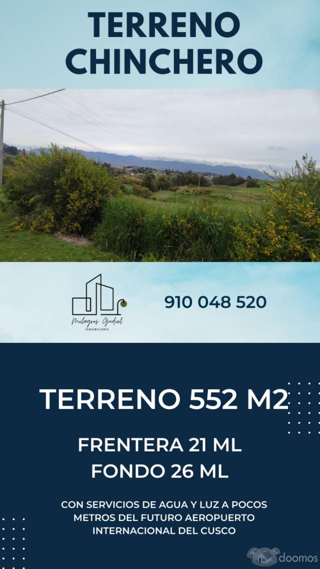 SE VENDE TERRENO EN CHINCHERO - CUSCO