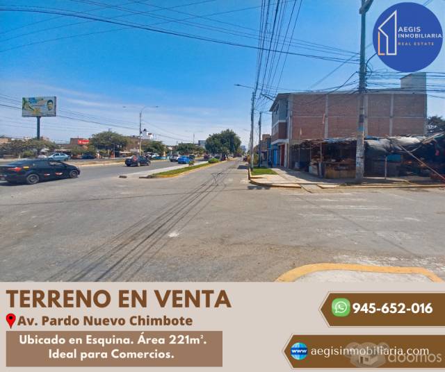 Terreno Comercial Esquina Nuevo Chimbote Av Pardo