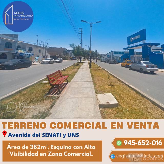 TERRENO ESQUINA CERCA SENATI y UNS NUEVO CHIMBOTE