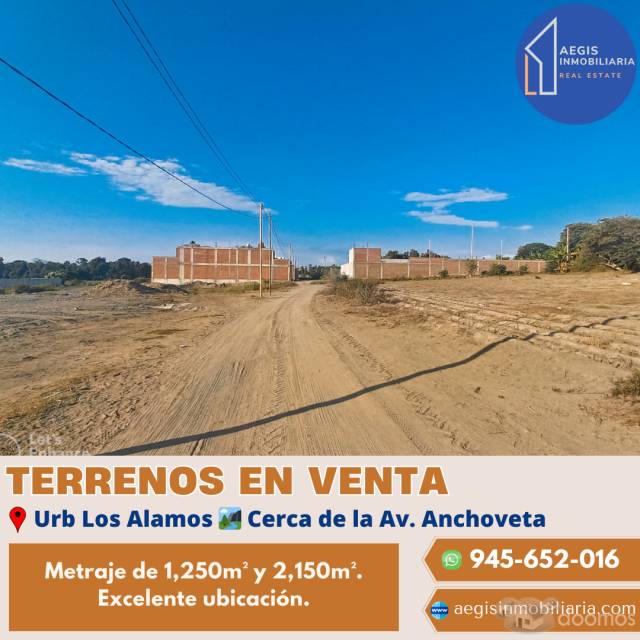 Terrenos 1,250m² Los Alamos Nuevo Chimbote