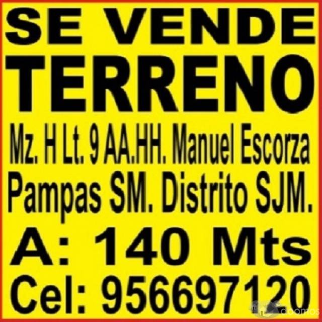 VENTA DE TERRENO