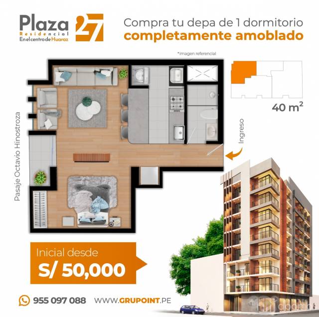 VENTA DE DEPARTAMENTOS EN HUARAZ