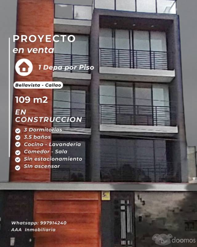 Proyecto de Departamento en Venta