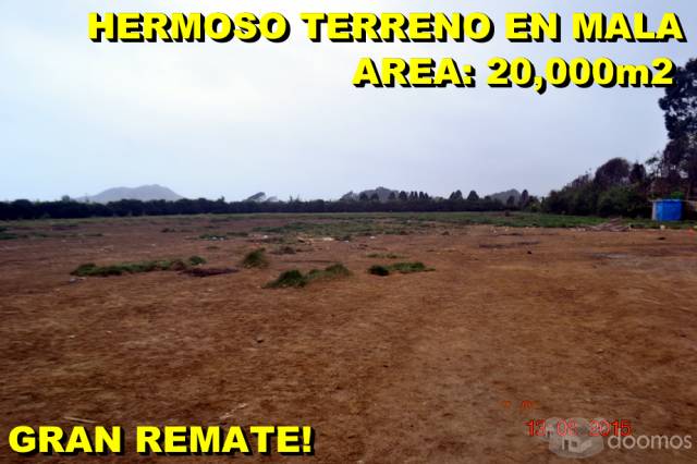 REMATO EXCELENTE TERRENO EN MALA