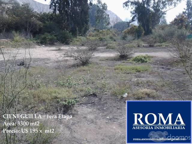 Vendo terreno en Parcelación cieneguilla 1era Etapa