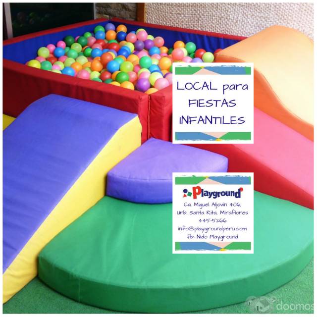 Alquilamos local para FIESTAS INFANTILES - Miraflores