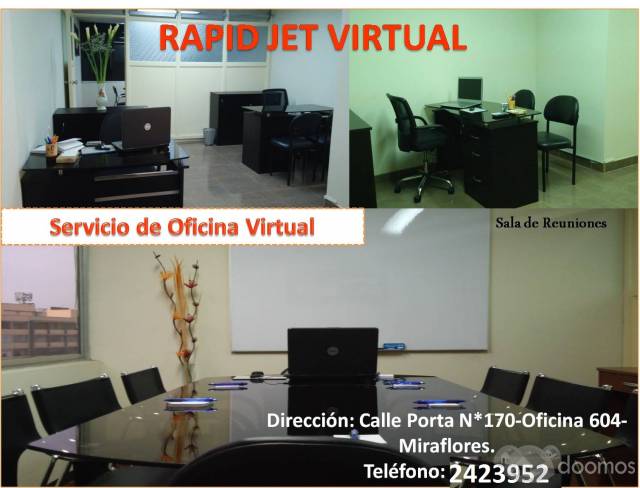 OFICINA VIRTUAL CON AUTORIZACIÓN EN MIRAFLORES