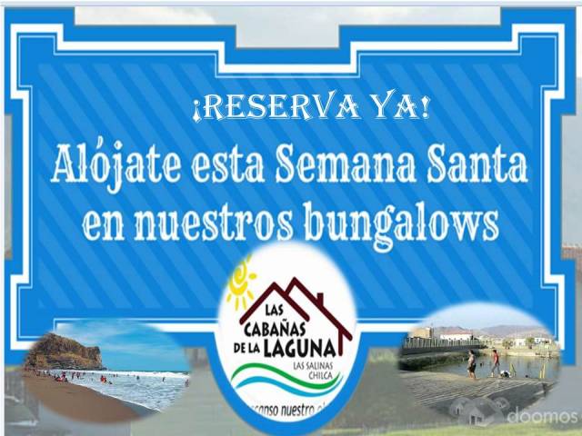 ALQUILO BUNGALOWS CERCA A LA PLAYA