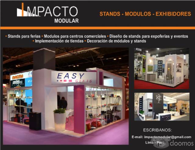 Construcción de stands y módulos para exhibición