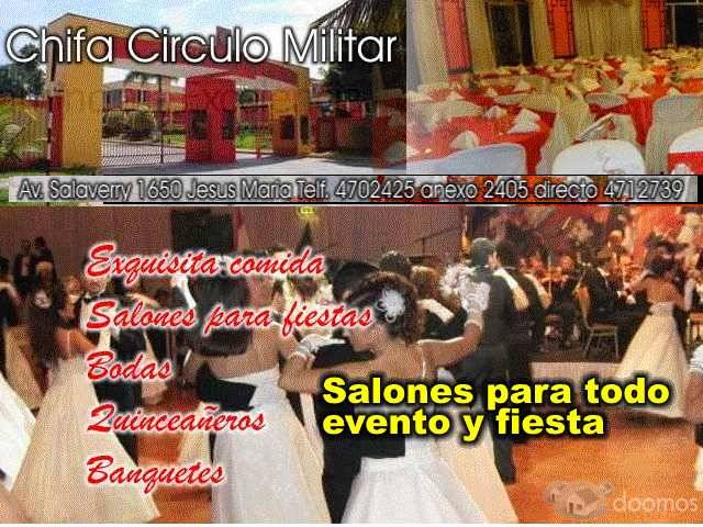 Salón Para Fiestas Y Eventos CHIFA CIRCULO MILITAR Salón Para Eventos Fiestas Lima Peru