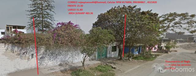 VETA DE CASA COMO TERRENO