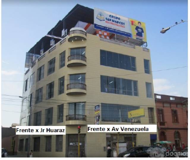 10/10Local 400 m2 Esquina Av. Venezuela cdra. 7 Breña x Metro zona 100% comercial