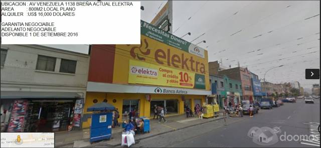 10/10 LOCAL AV VENEZUELA 1138 ACTUAL ELEKTRA 100% COMERCIAL OK ZONF CZ