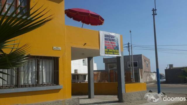 SE ALQUILA casa en playa San Bartolo 3 dormitorios con terraza Vista Mar temporada verano 2019