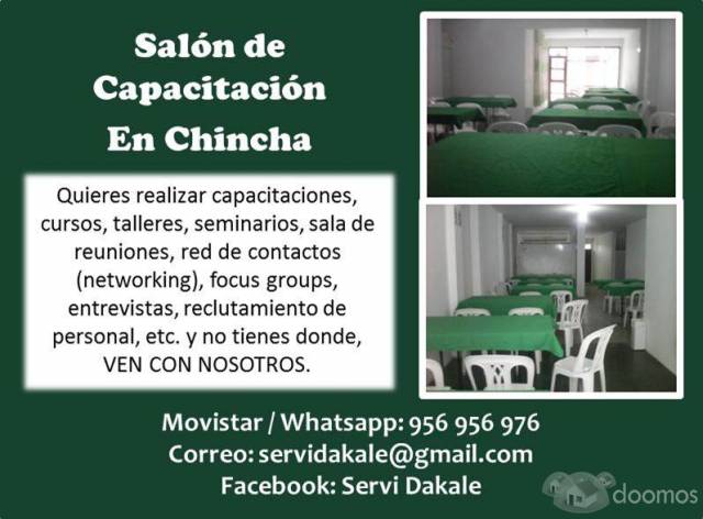 SALON DE CAPACITACION EN CHINCHA