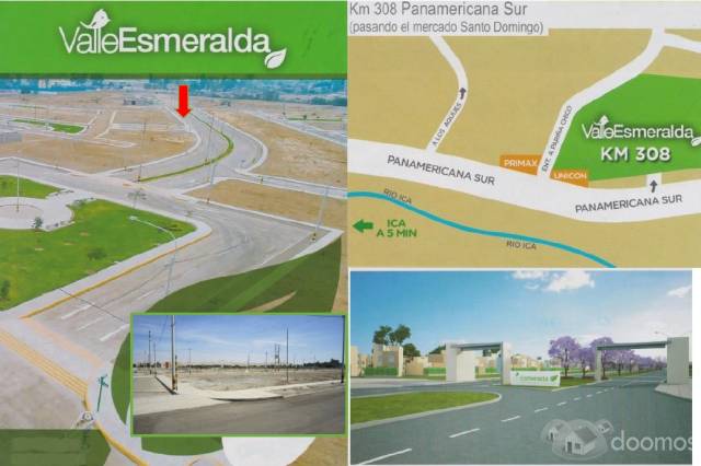 Venta de Terreno comercial Urb. Valle Esmeralda - ICA