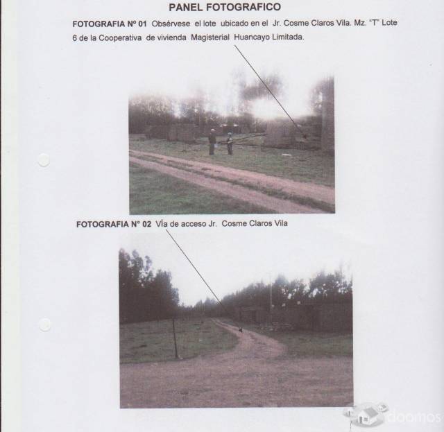 GRAN OPORTUNIDAD VENTA LOTE TERRENO SAN CARLOS  Jr. Cosme Claros Vila Mz. T Lote 6  Cooperativa Magisterial.