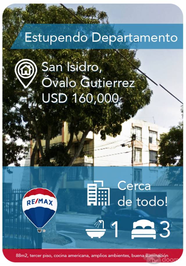 Hermoso departamento con insuperable ubicación