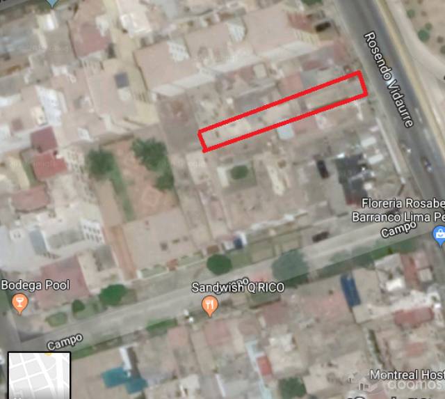 Se vende casa como terreno 200 m2 zona céntrica de Barranco, a un paso de miraflores