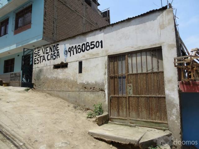 Casa Como Terreno Dos Frentes en San Juan de Miraflores