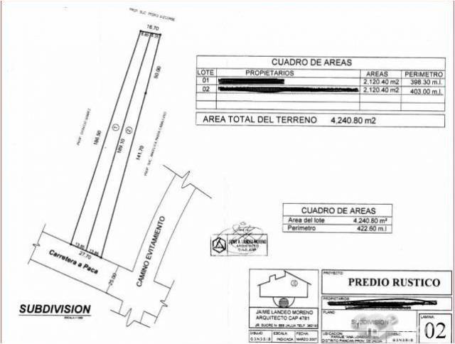 VENTA DE TERRENO ANA LORENZO - JAUJA