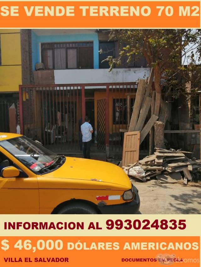 Se Vende Terreno en Villa el Salvador