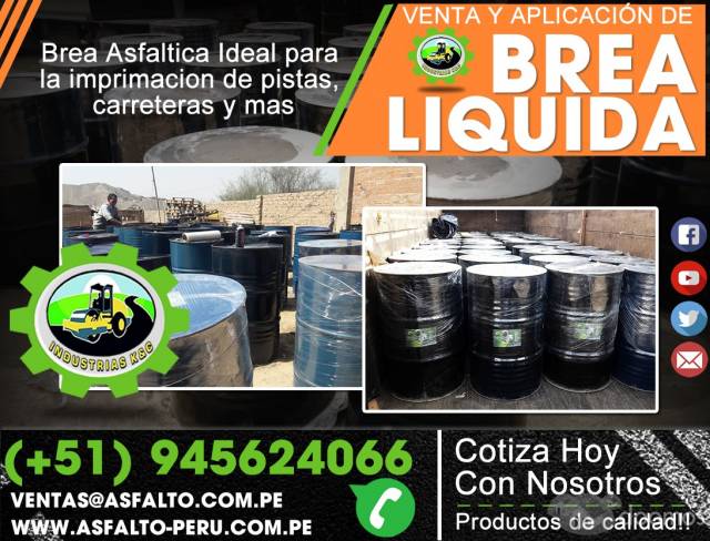 Venta de brea liquida para juntas y galpones servicio de asfaltado