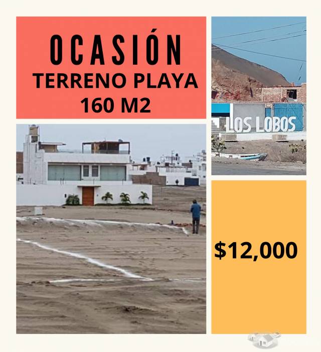 PLAYA TERRENO $12,000 - PLAYA LOS LOBOS