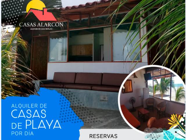 Casa Frente al Mar con 2 Habitaciones hasta 8 personas