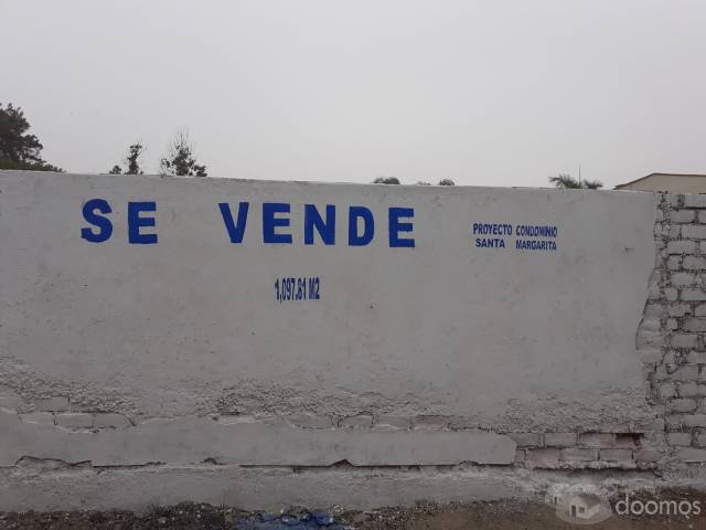 VENDO TERRENO 1097.80 M2 o 548.00 M2